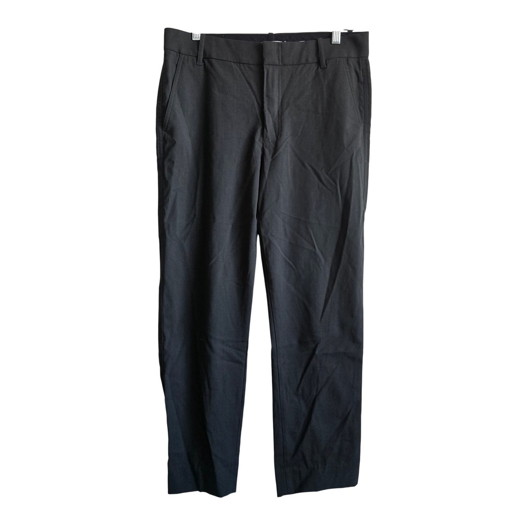 Vince 10 Trousers Womens Green Tapered Ankle Wool Blend Stretchy Italian Fabric